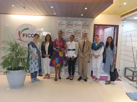 Siraj Hussain with members of an African women business delegation at FICCI, New Delhi