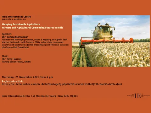 Poster for “Farmers and Agricultural Commodity Futures in India”