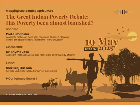 Poster for “The Great Indian Poverty Debate: Has Poverty Been Almost Banished?”